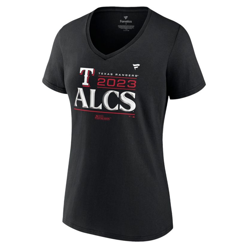 MLB Fanatics Texas Rangers 2023 Division Series Winner Locker Room Plus Size V-Neck T-Shirt