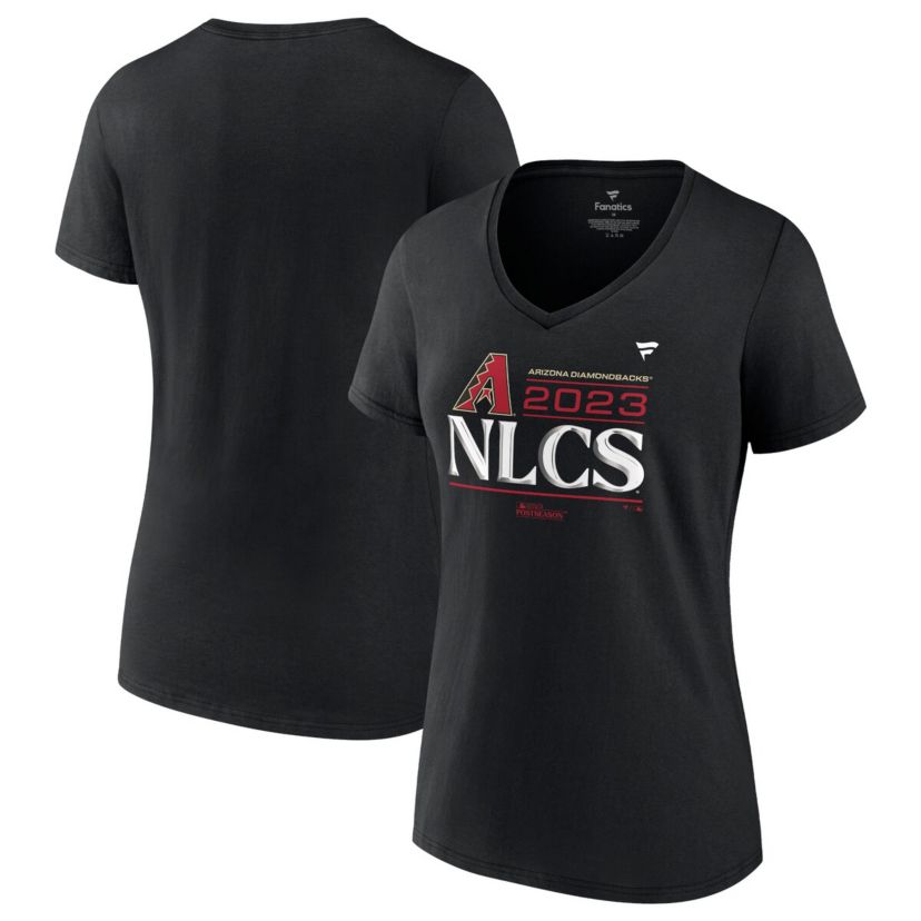 MLB Fanatics Arizona Diamondbacks 2023 Division Series Winner Locker Room Plus Size V-Neck T-Shirt