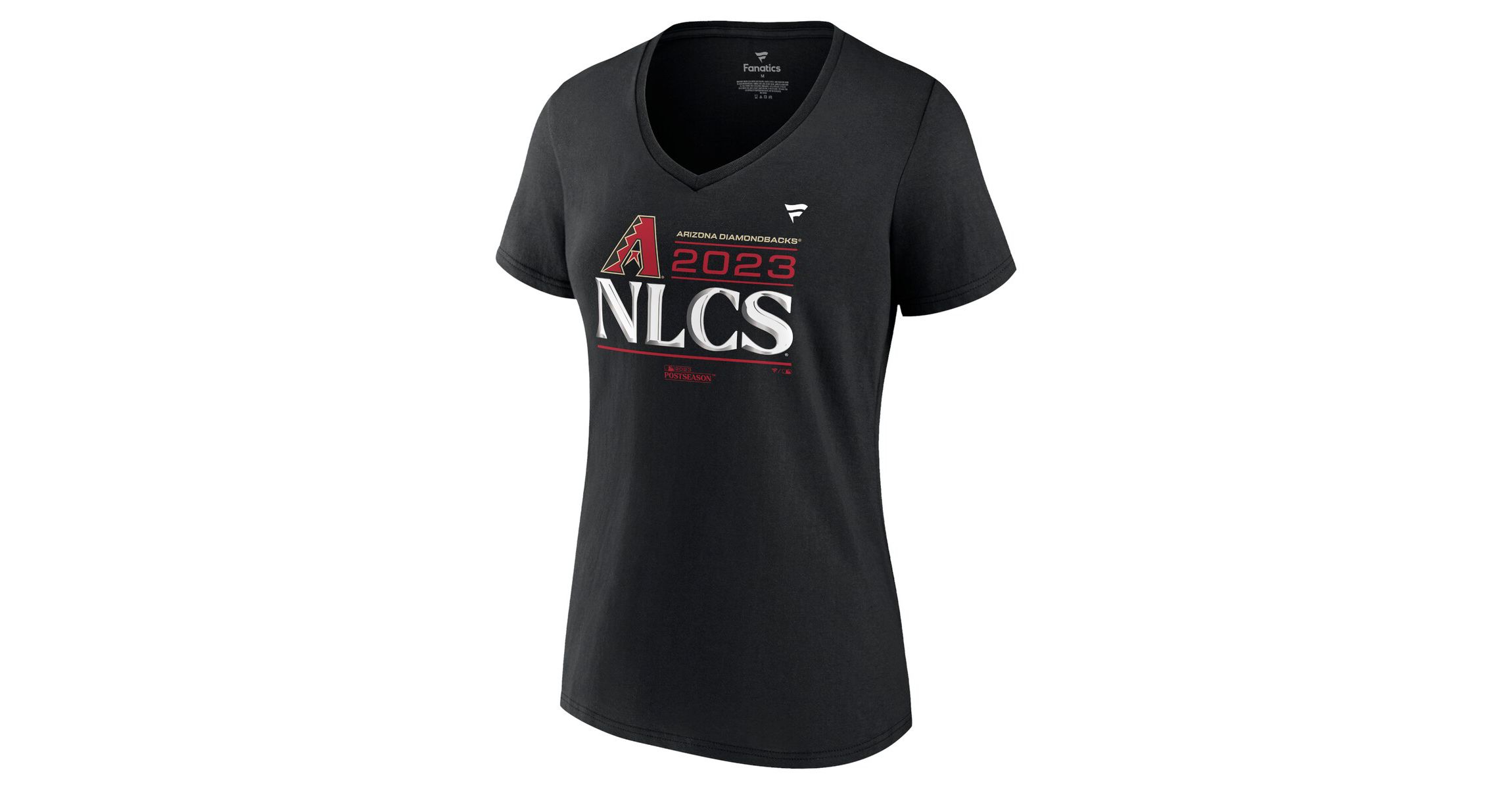 MLB Fanatics Arizona Diamondbacks 2023 Division Series Winner Locker Room Plus Size V-Neck T-Shirt