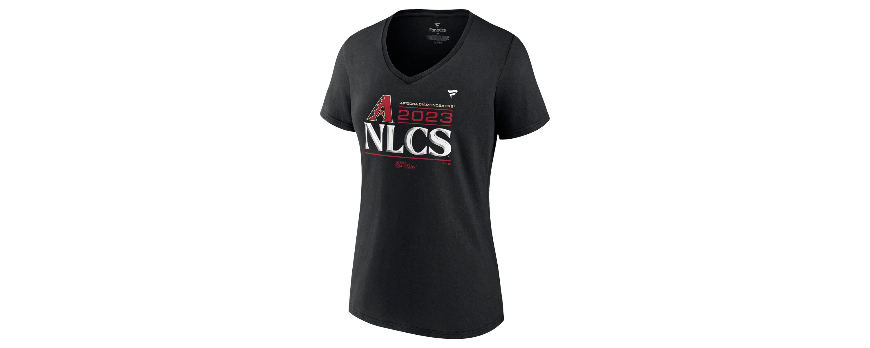 MLB Fanatics Arizona Diamondbacks 2023 Division Series Winner Locker Room Plus Size V-Neck T-Shirt