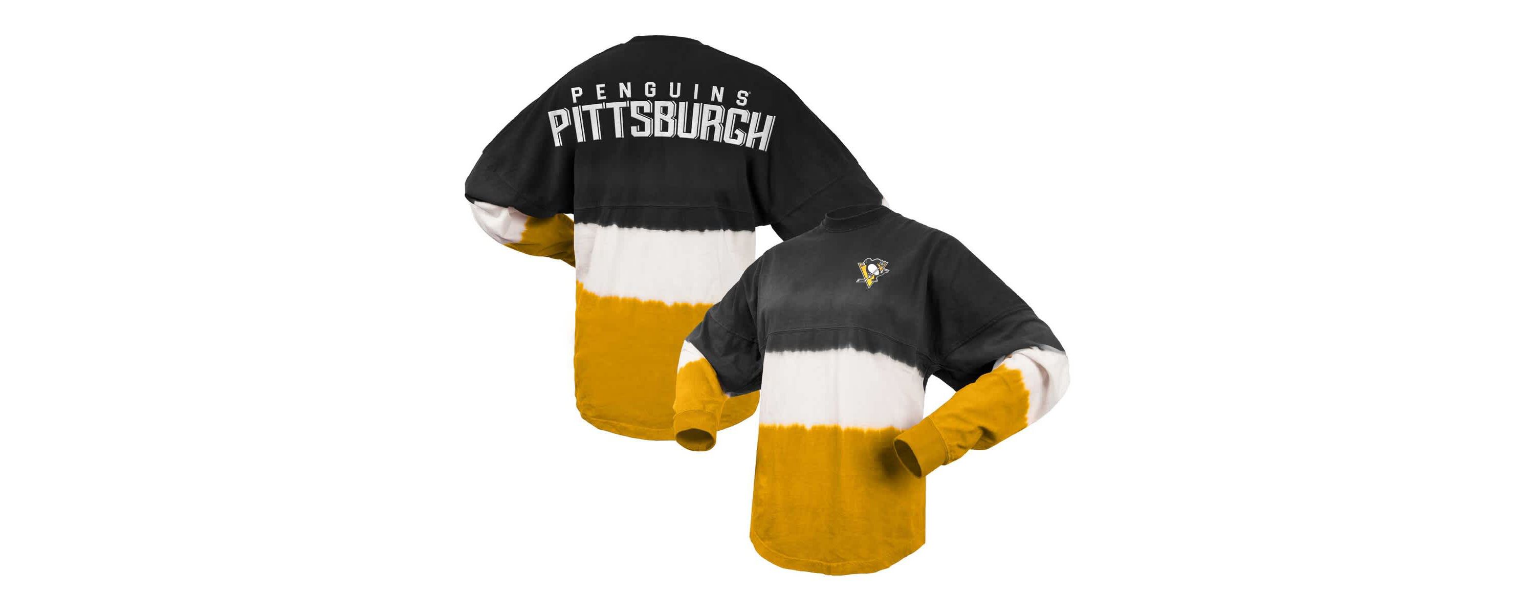 NHL Fanatics Pittsburgh Penguins Ombre Long Sleeve T-Shirt