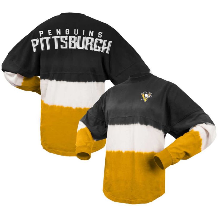 NHL Fanatics Pittsburgh Penguins Ombre Long Sleeve T-Shirt