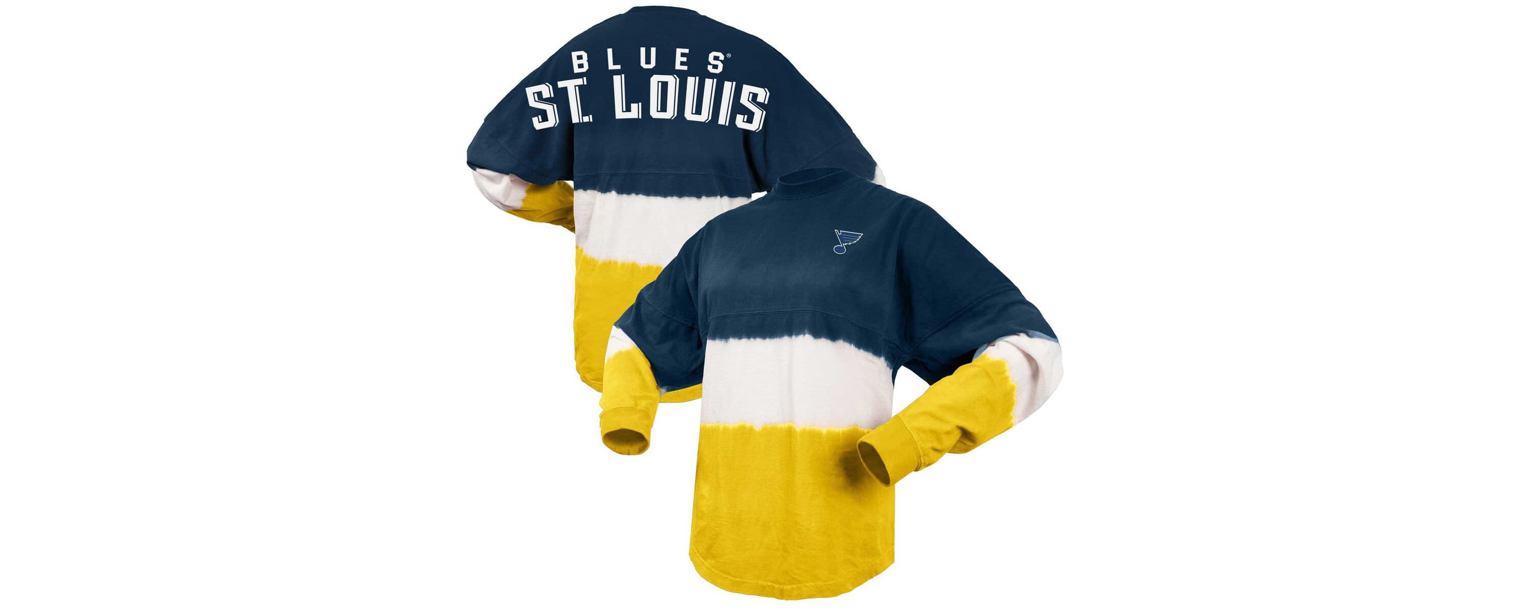 NHL Fanatics St. Louis Blues Ombre Long Sleeve T-Shirt