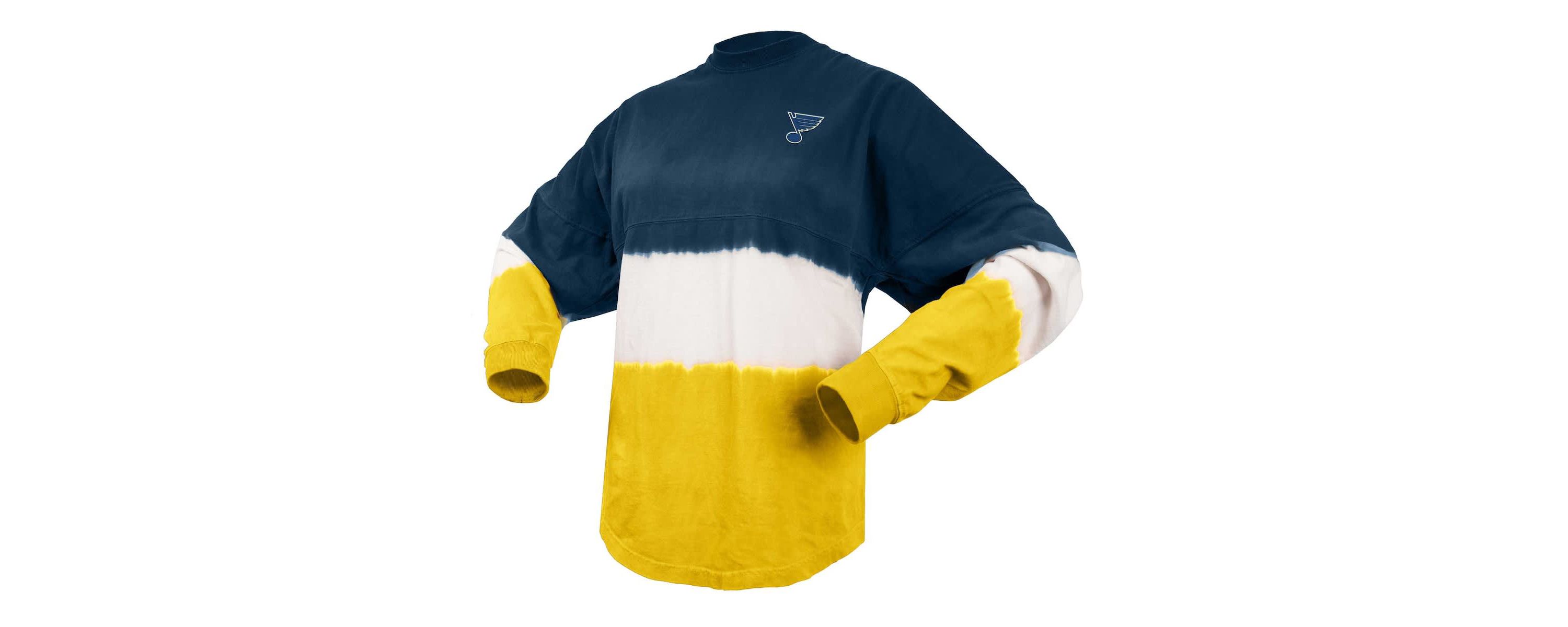 NHL Fanatics St. Louis Blues Ombre Long Sleeve T-Shirt