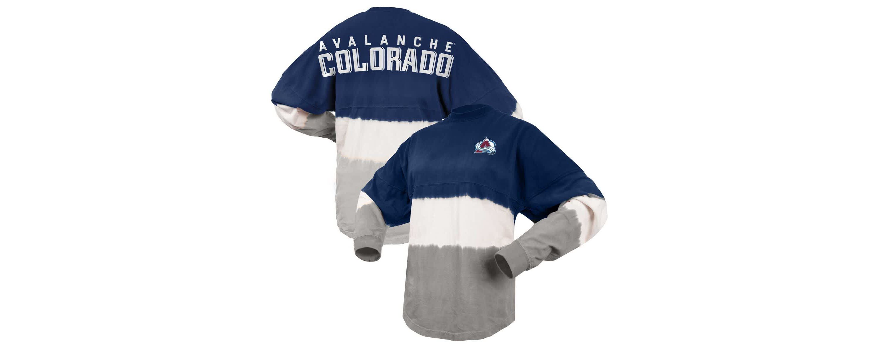 NHL Fanatics Colorado Avalanche Ombre Long Sleeve T-Shirt