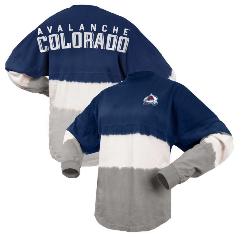 NHL Fanatics Colorado Avalanche Ombre Long Sleeve T-Shirt