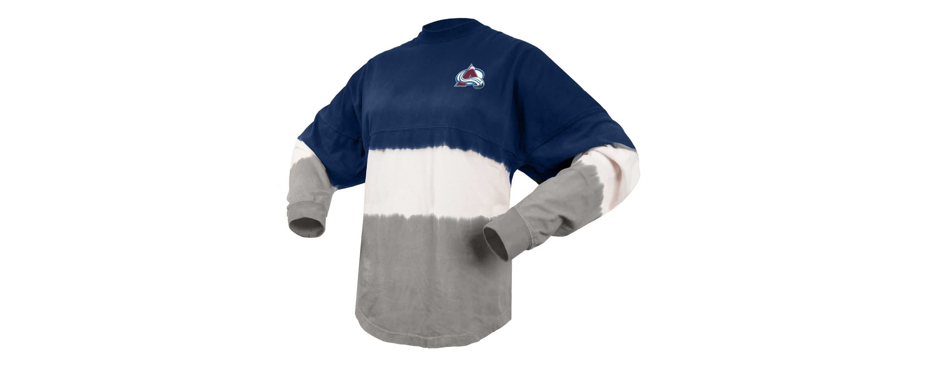 NHL Fanatics Colorado Avalanche Ombre Long Sleeve T-Shirt