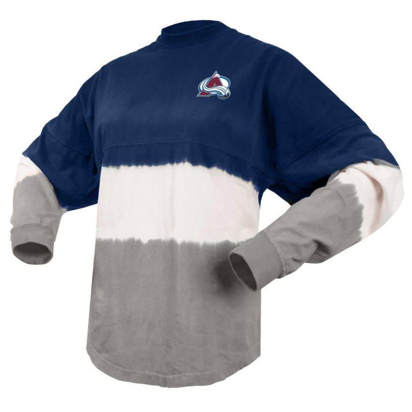 NHL Fanatics Colorado Avalanche Ombre Long Sleeve T-Shirt