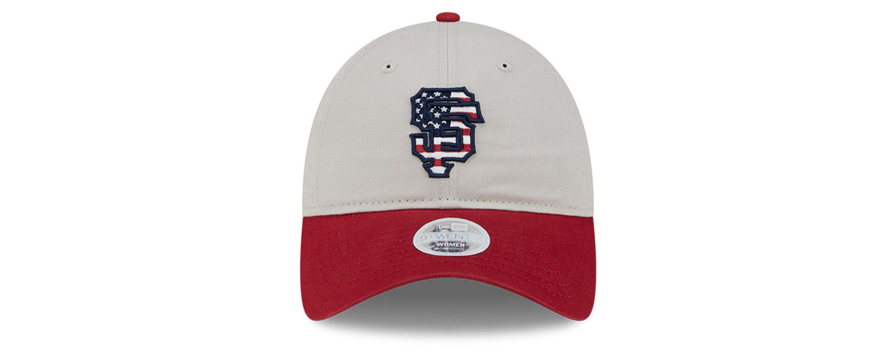 MLB Khaki/Red San Francisco Giants 2024 Fourth of July 9TWENTY Adjustable Hat
