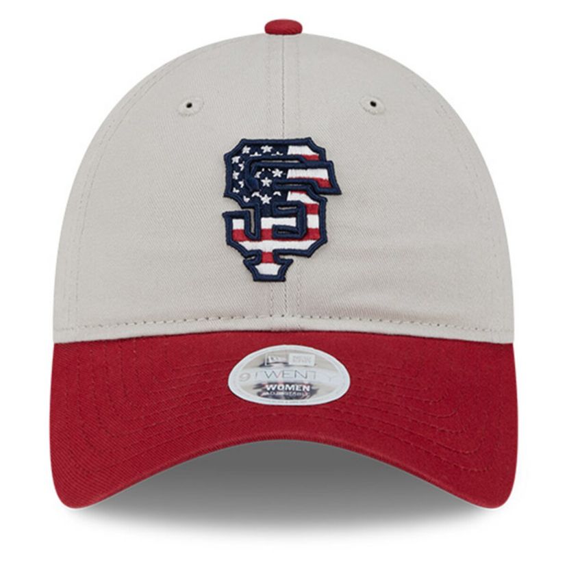 MLB Khaki/Red San Francisco Giants 2024 Fourth of July 9TWENTY Adjustable Hat