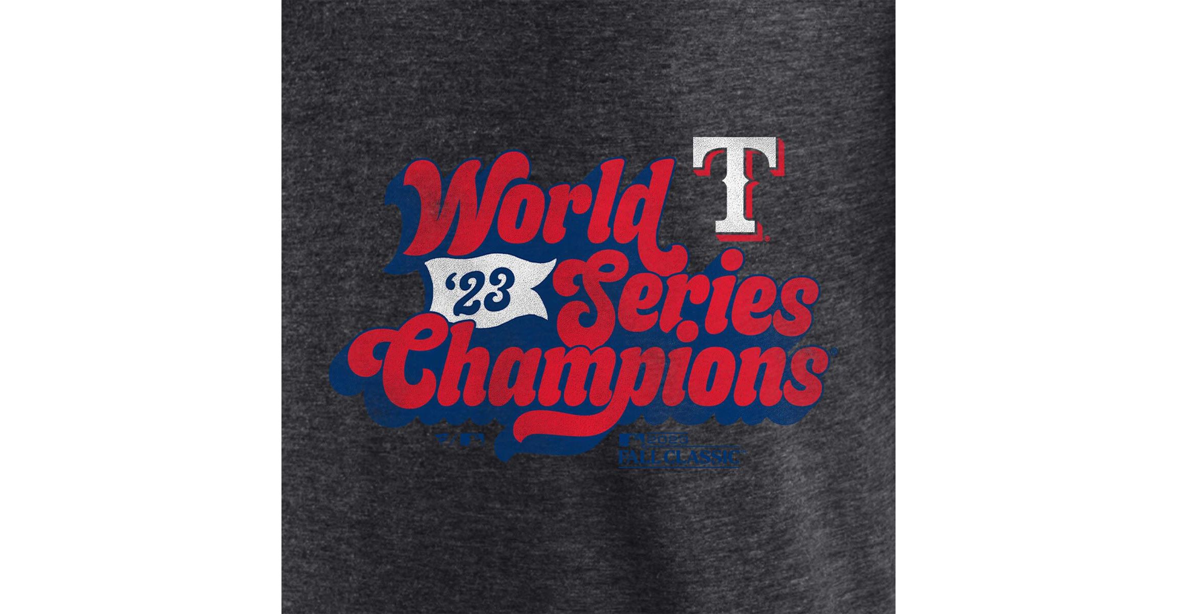 MLB Fanatics Texas Rangers 2023 World Series s Appeal Play Tri-Blend V-Neck T-Shirt