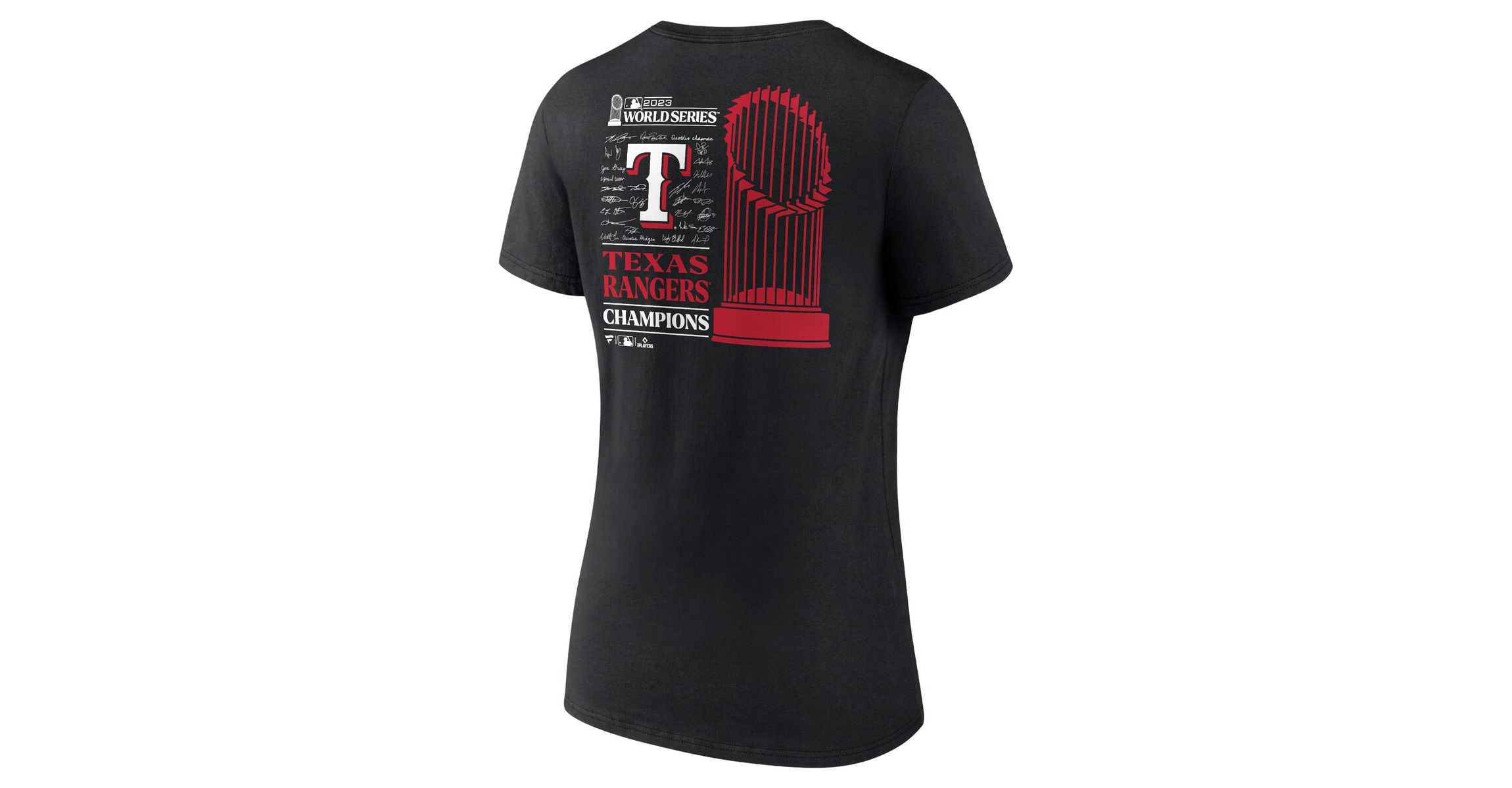 MLB Fanatics Texas Rangers 2023 World Series s Signature Roster V-Neck T-Shirt