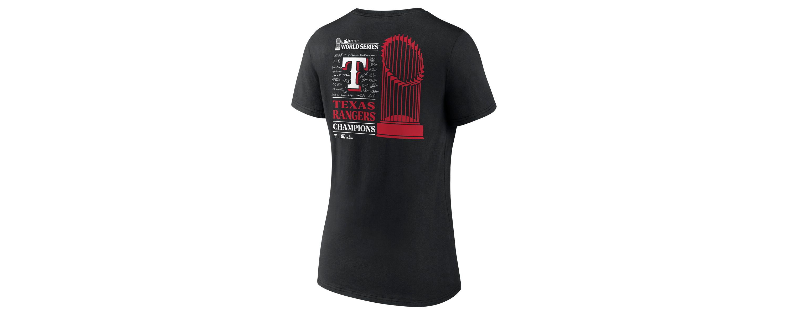 MLB Fanatics Texas Rangers 2023 World Series s Signature Roster V-Neck T-Shirt