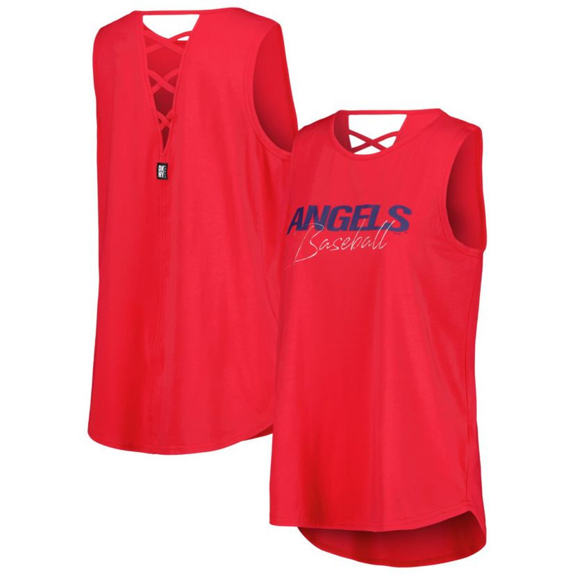 MLB Los Angeles Angels Claire Fashion Tri-Blend Tank Top
