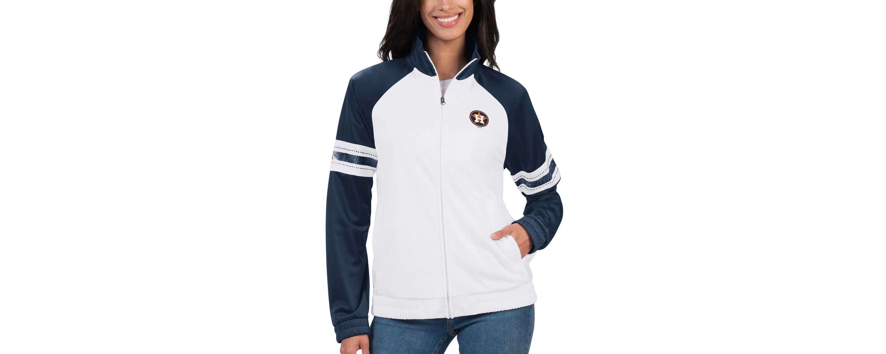 MLB Houston Astros Show Up Raglan Full-Zip Track Jacket