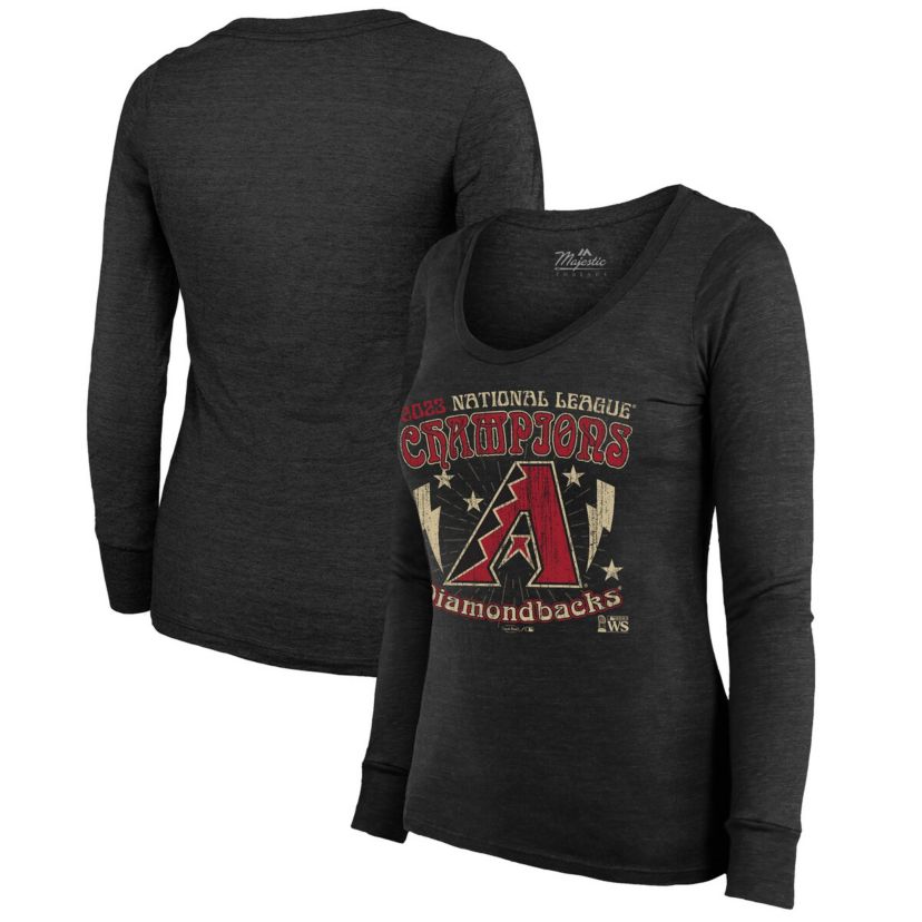 MLB Arizona Diamondbacks 2023 National League s Tour Long Sleeve Tri-Blend T-Shirt