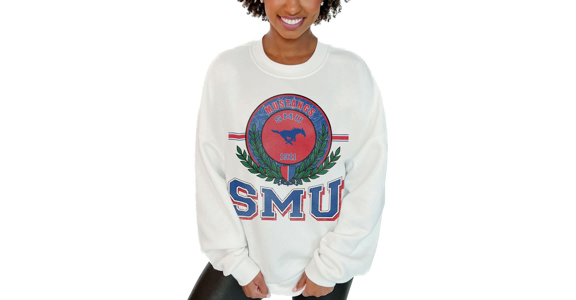 NCAA SMU Mustangs Hot Shot Fleece Pullover Sweatshirt