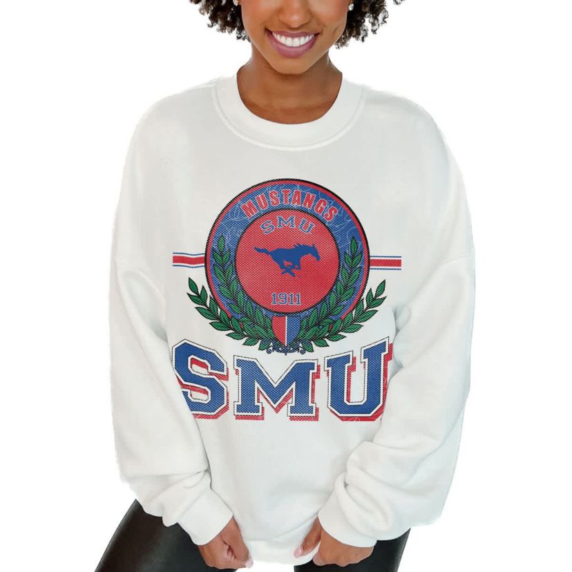NCAA SMU Mustangs Hot Shot Fleece Pullover Sweatshirt