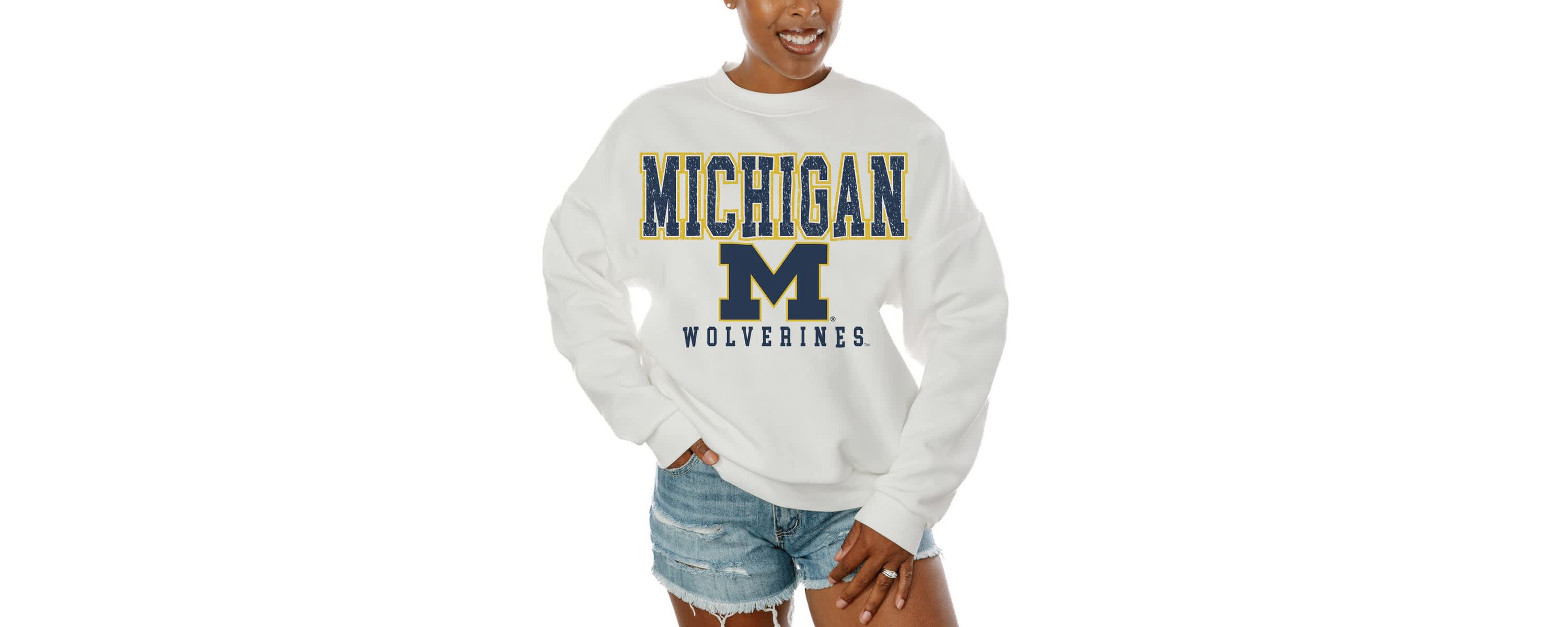NCAA Michigan Wolverines Freestyle Fleece Pullover Sweatshirt