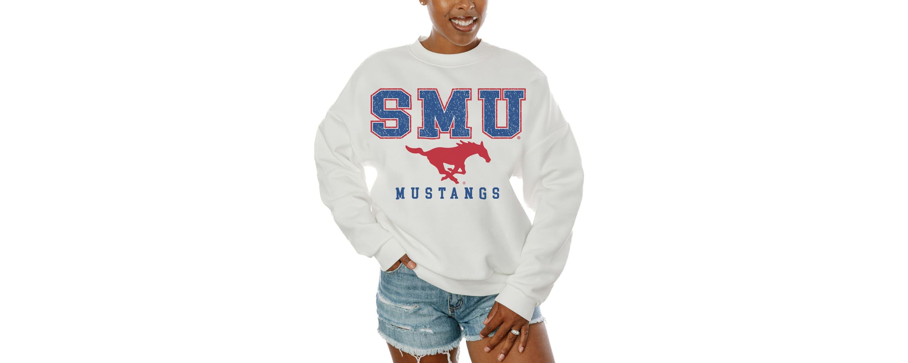 NCAA SMU Mustangs Freestyle Fleece Pullover Sweatshirt