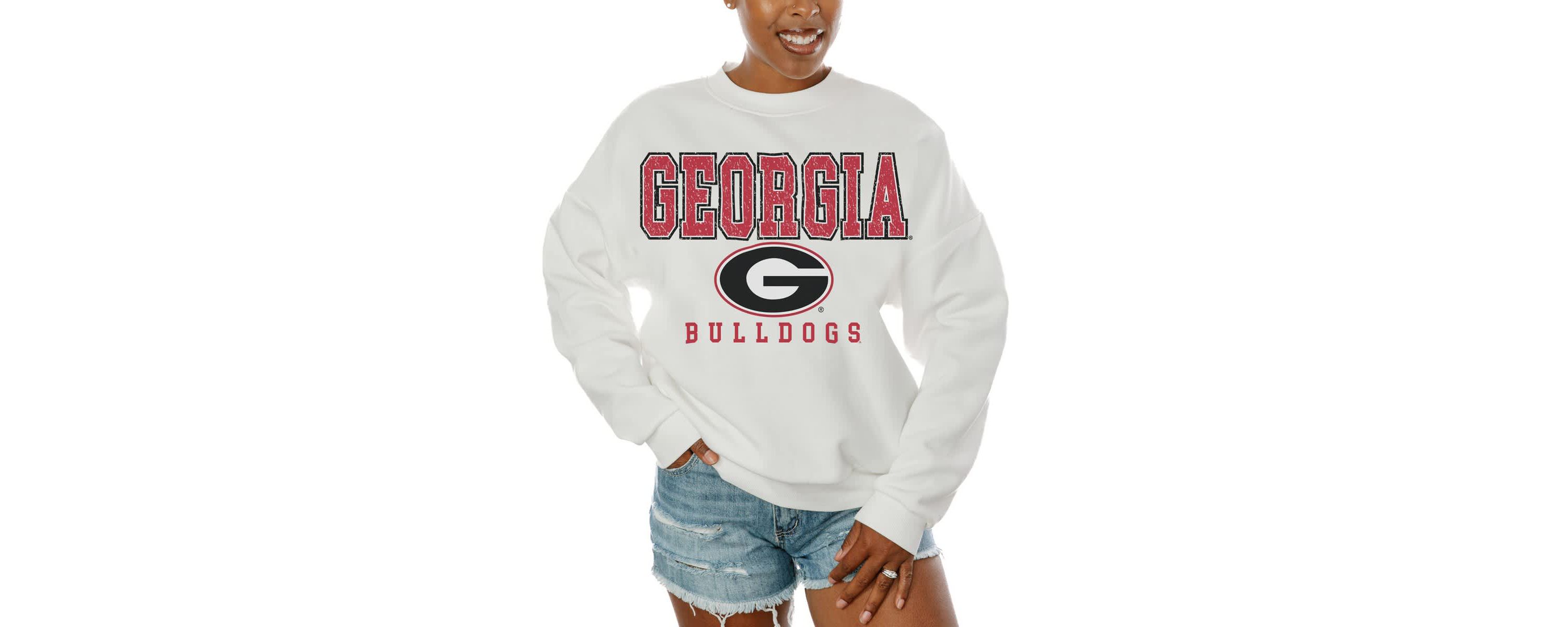 NCAA Georgia Bulldogs Freestyle Fleece Pullover Sweatshirt