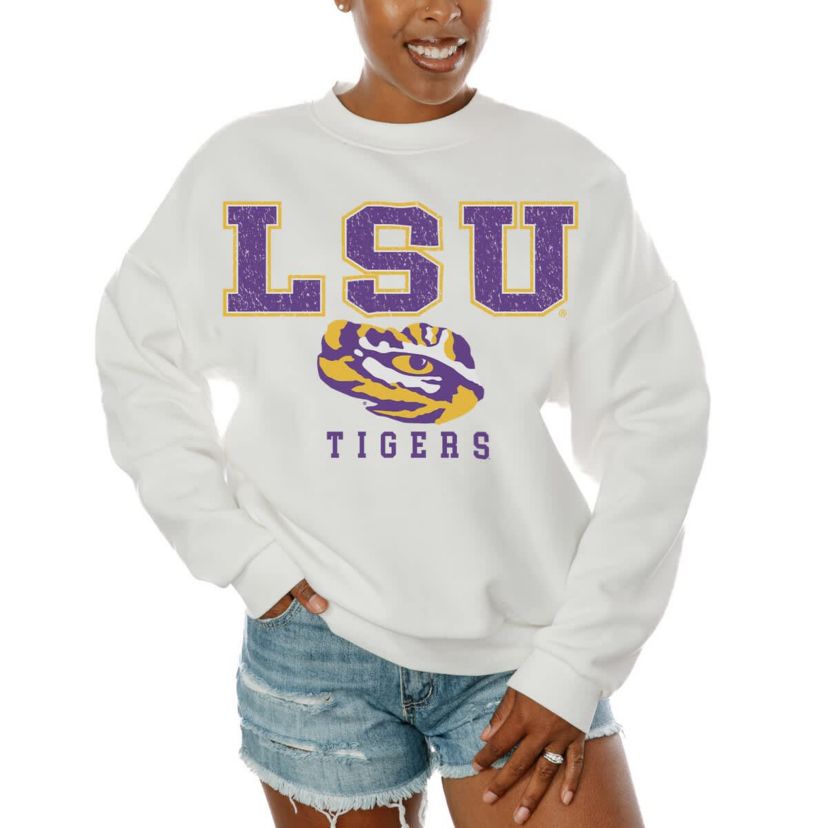 NCAA LSU Tigers Freestyle Fleece Pullover Sweatshirt
