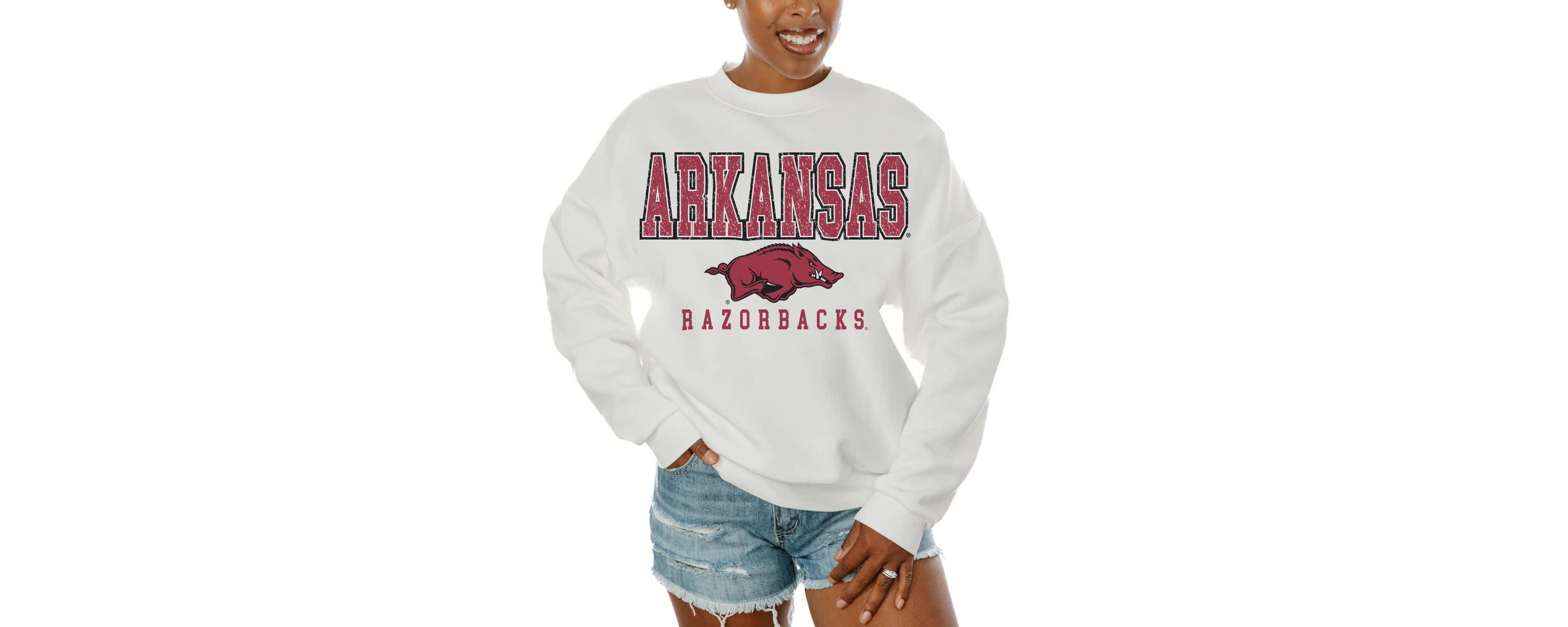 NCAA Arkansas Razorbacks Freestyle Fleece Pullover Sweatshirt