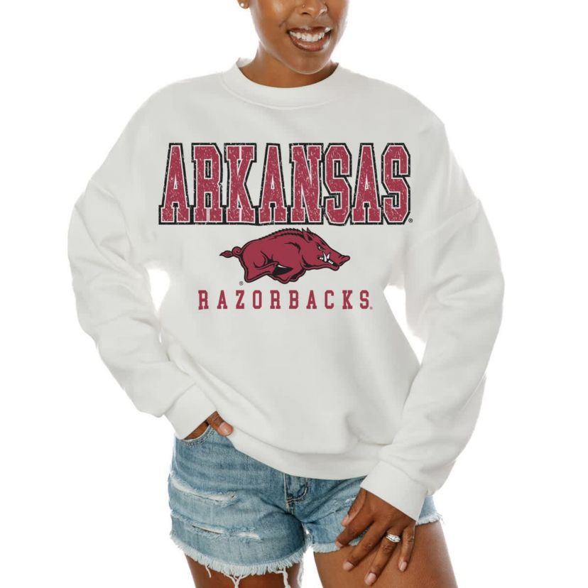 NCAA Arkansas Razorbacks Freestyle Fleece Pullover Sweatshirt