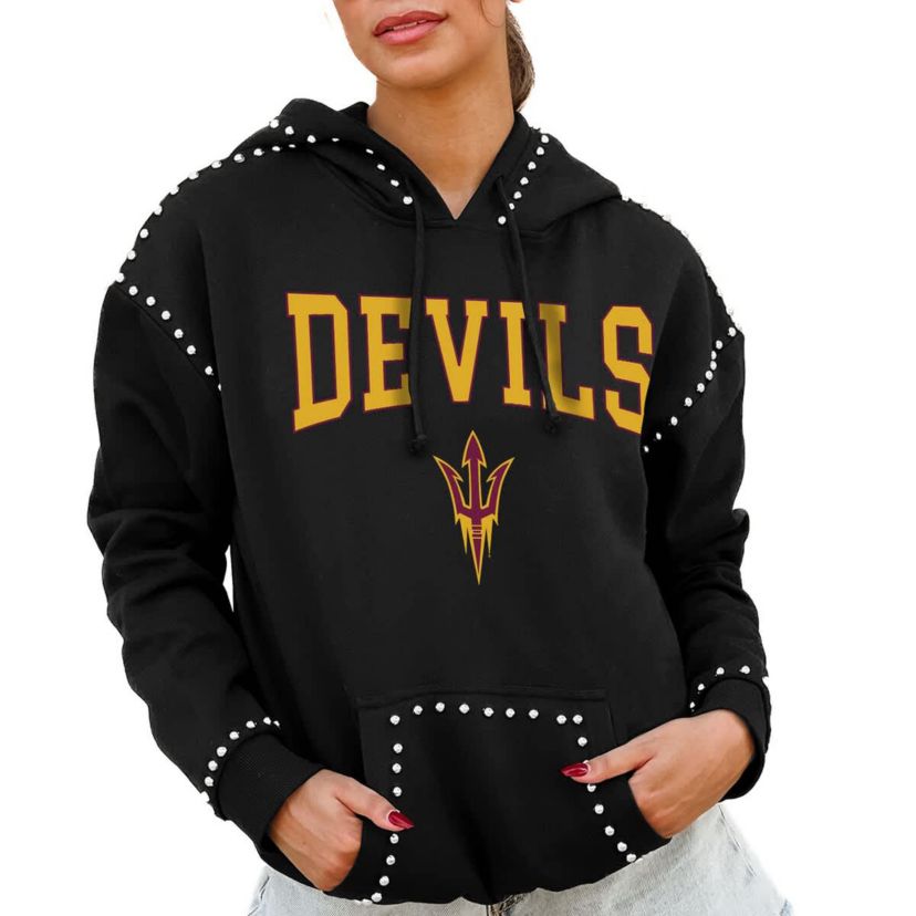 NCAA Arizona State Sun Devils Studded Pullover Hoodie