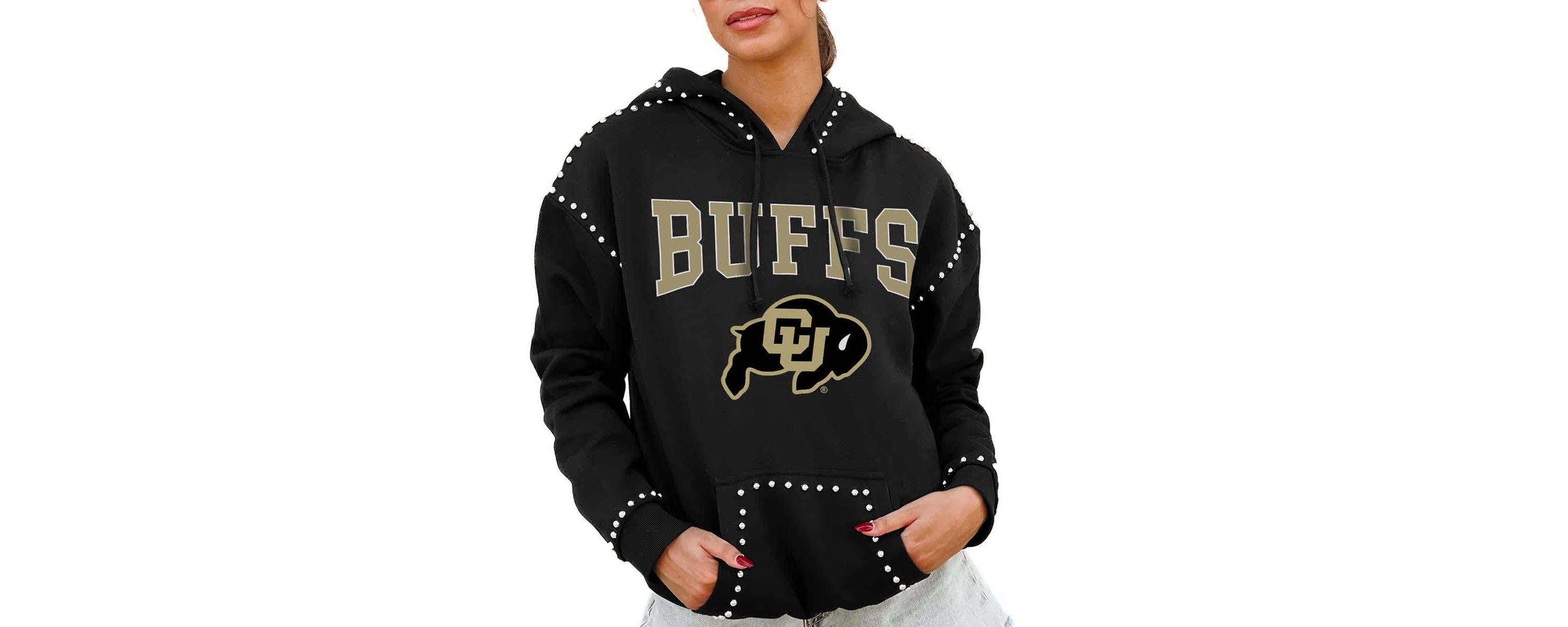 NCAA Colorado Buffaloes Studded Pullover Hoodie
