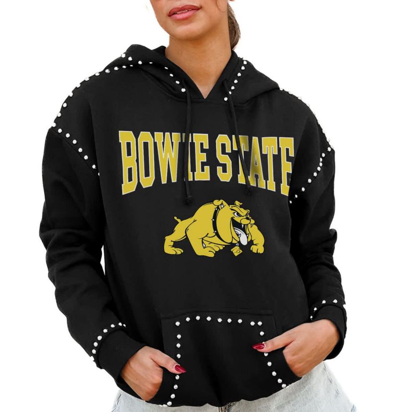 NCAA Bowie State Bulldogs Studded Pullover Hoodie