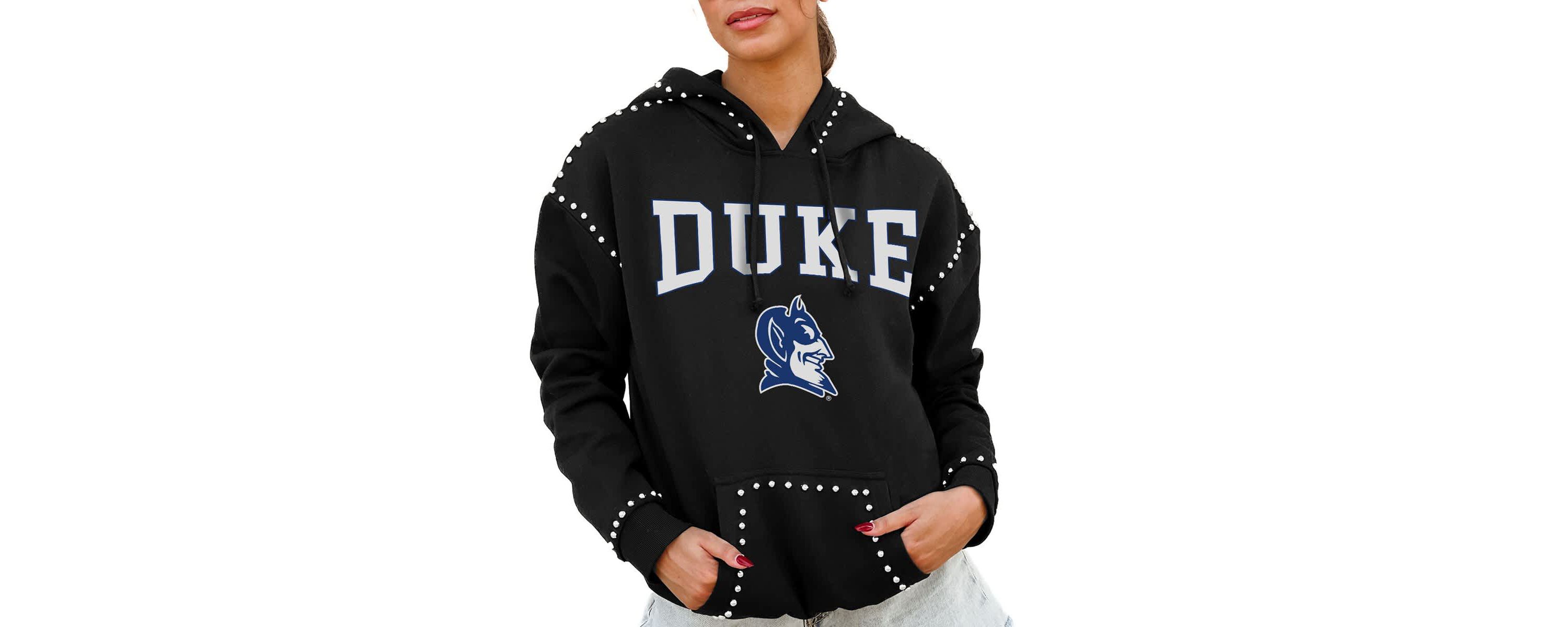 Duke Blue Devils NCAA Duke Devils Studded Pullover Hoodie