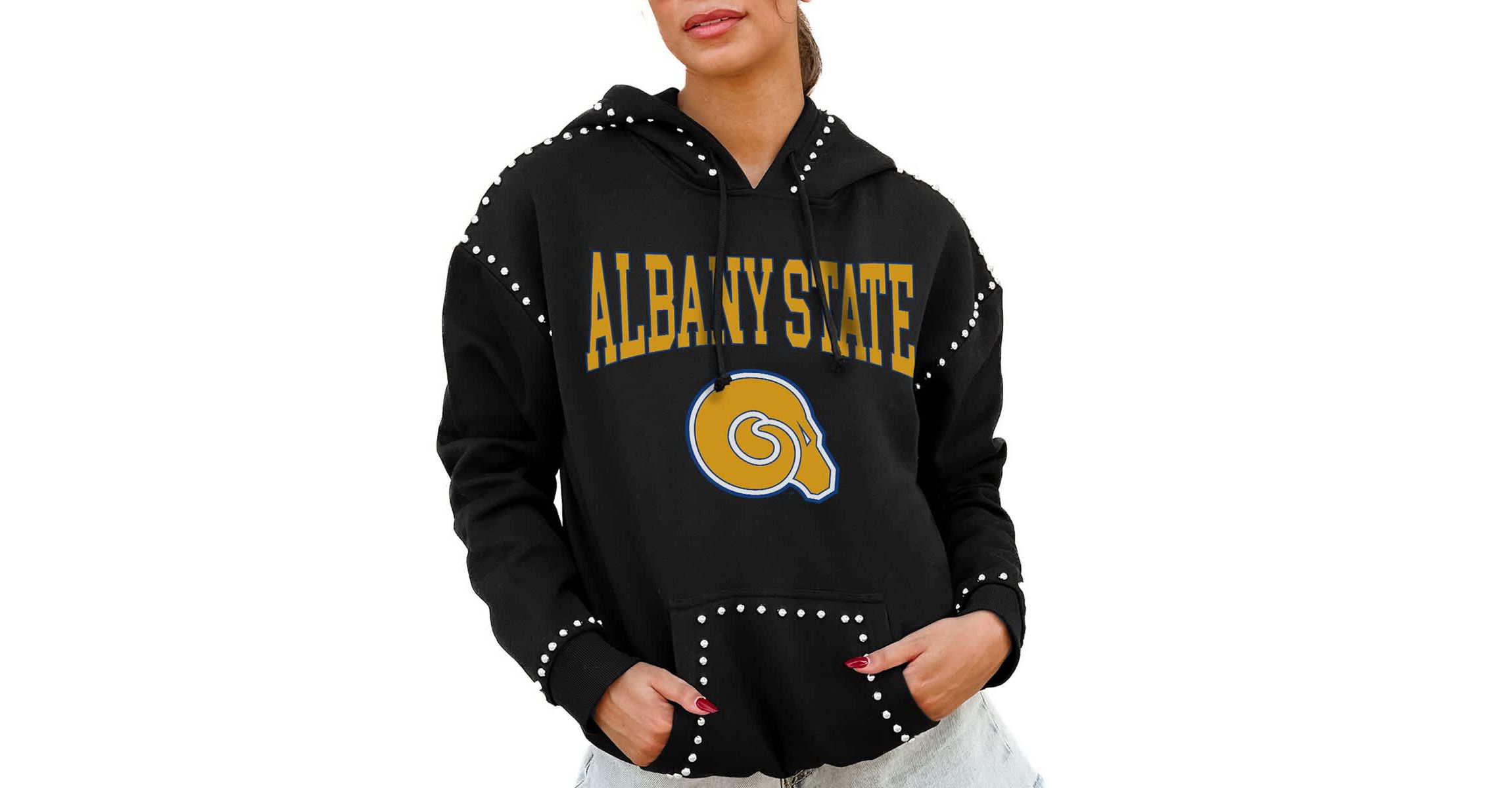 NCAA Albany State Golden Rams Studded Pullover Hoodie