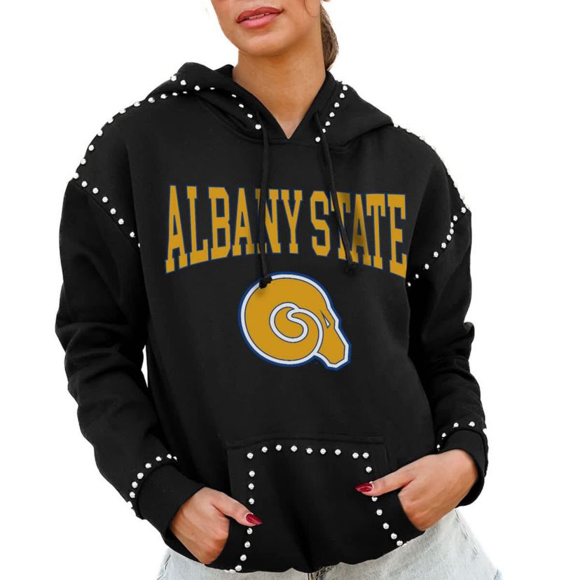 NCAA Albany State Golden Rams Studded Pullover Hoodie