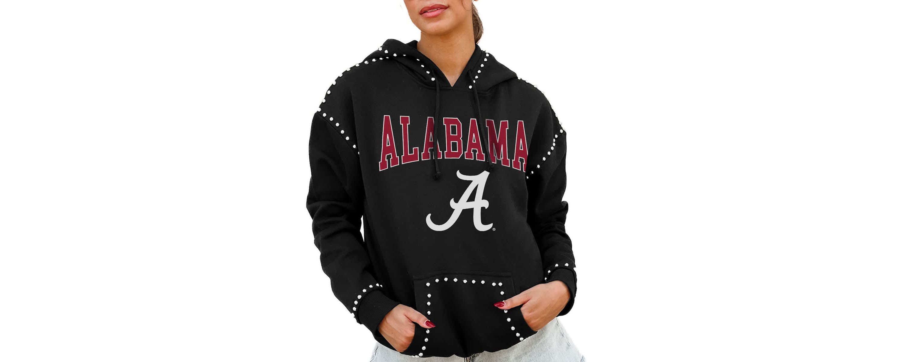 Alabama Crimson Tide NCAA Alabama Tide Studded Pullover Hoodie