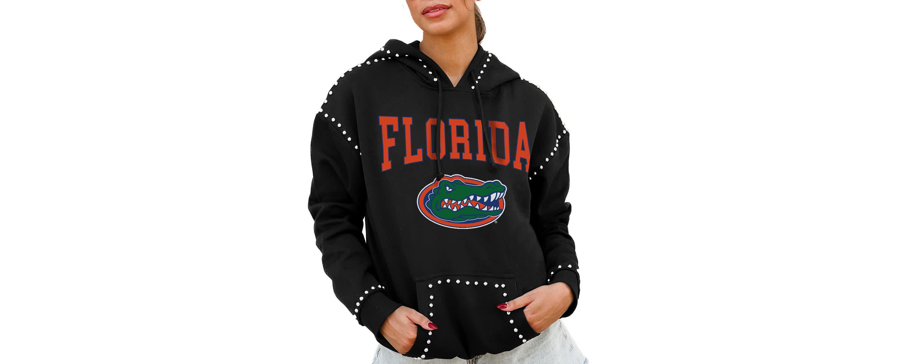 NCAA Florida Gators Studded Pullover Hoodie