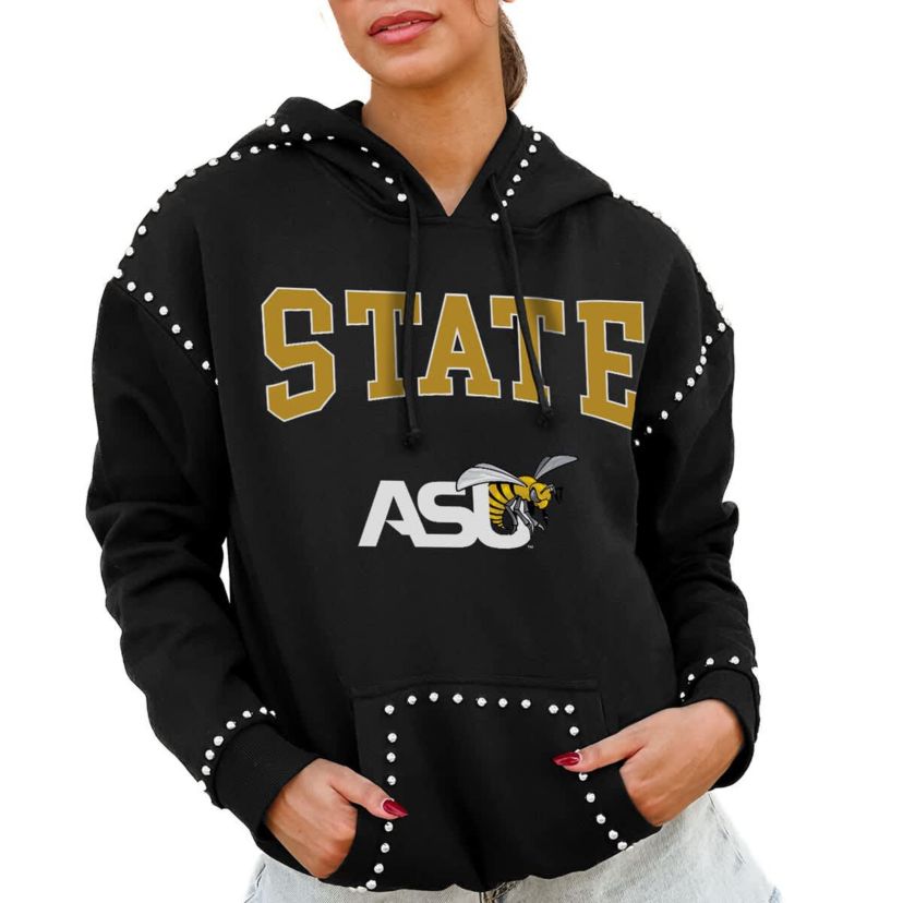NCAA Alabama State Hornets Studded Pullover Hoodie