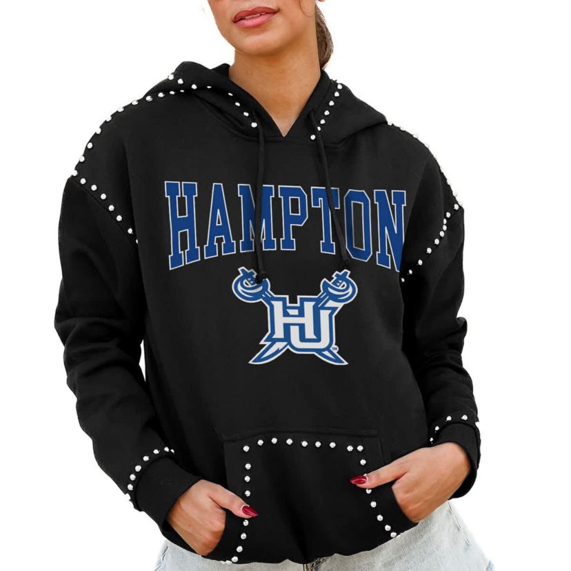NCAA Hampton Pirates Studded Pullover Hoodie