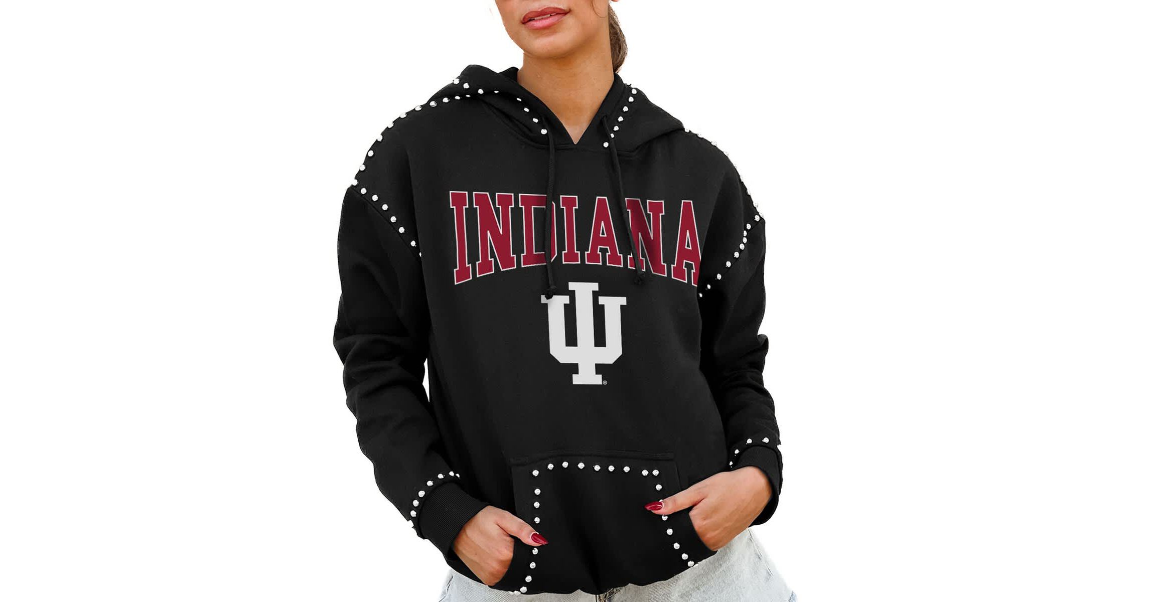 NCAA Indiana Hoosiers Studded Pullover Hoodie