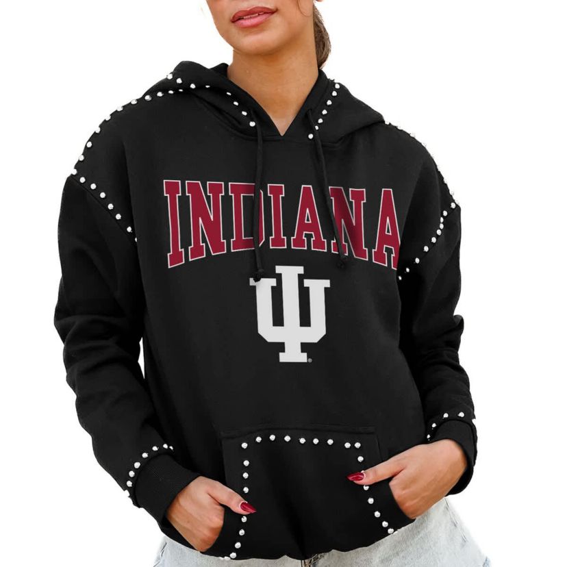 NCAA Indiana Hoosiers Studded Pullover Hoodie