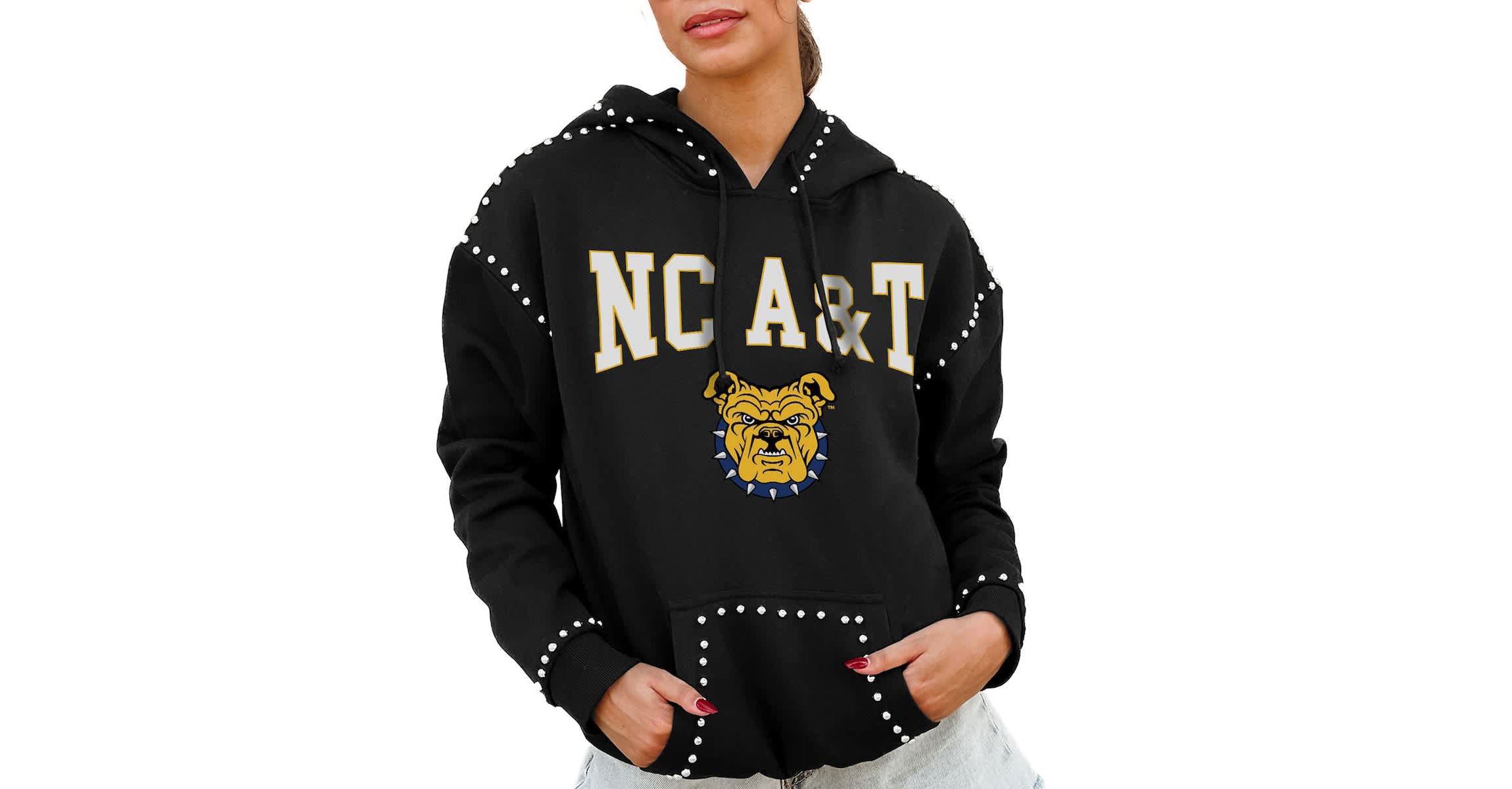 NC A&T Aggies NCAA North Carolina A&T Aggies Studded Pullover Hoodie