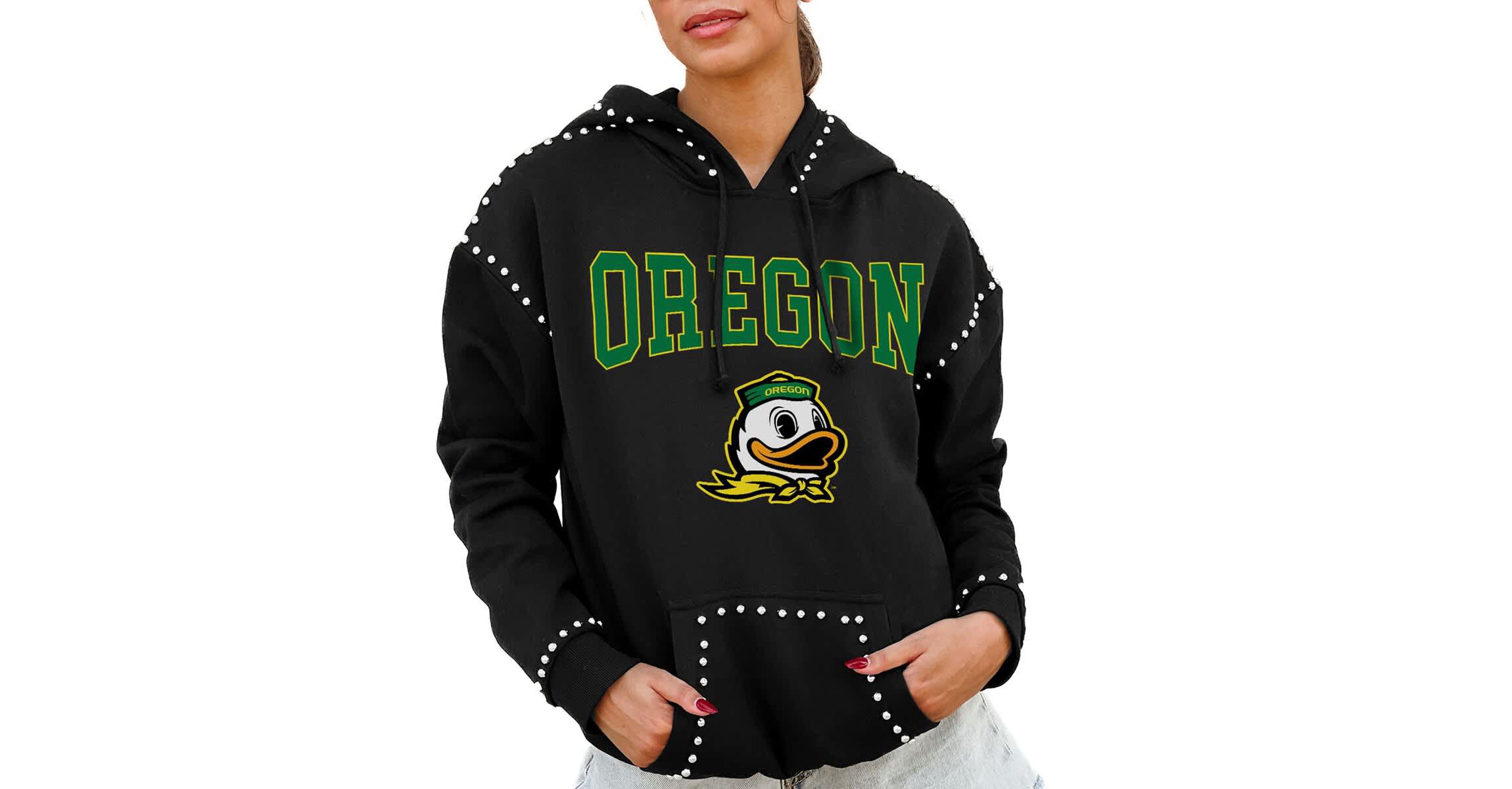 NCAA Oregon Ducks Studded Pullover Hoodie