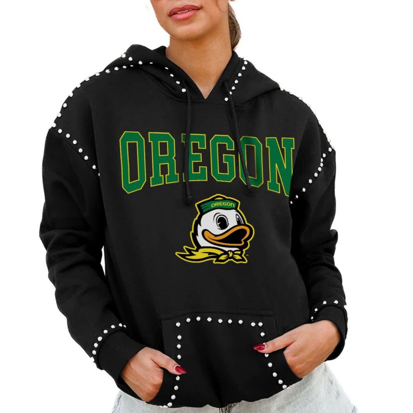 NCAA Oregon Ducks Studded Pullover Hoodie