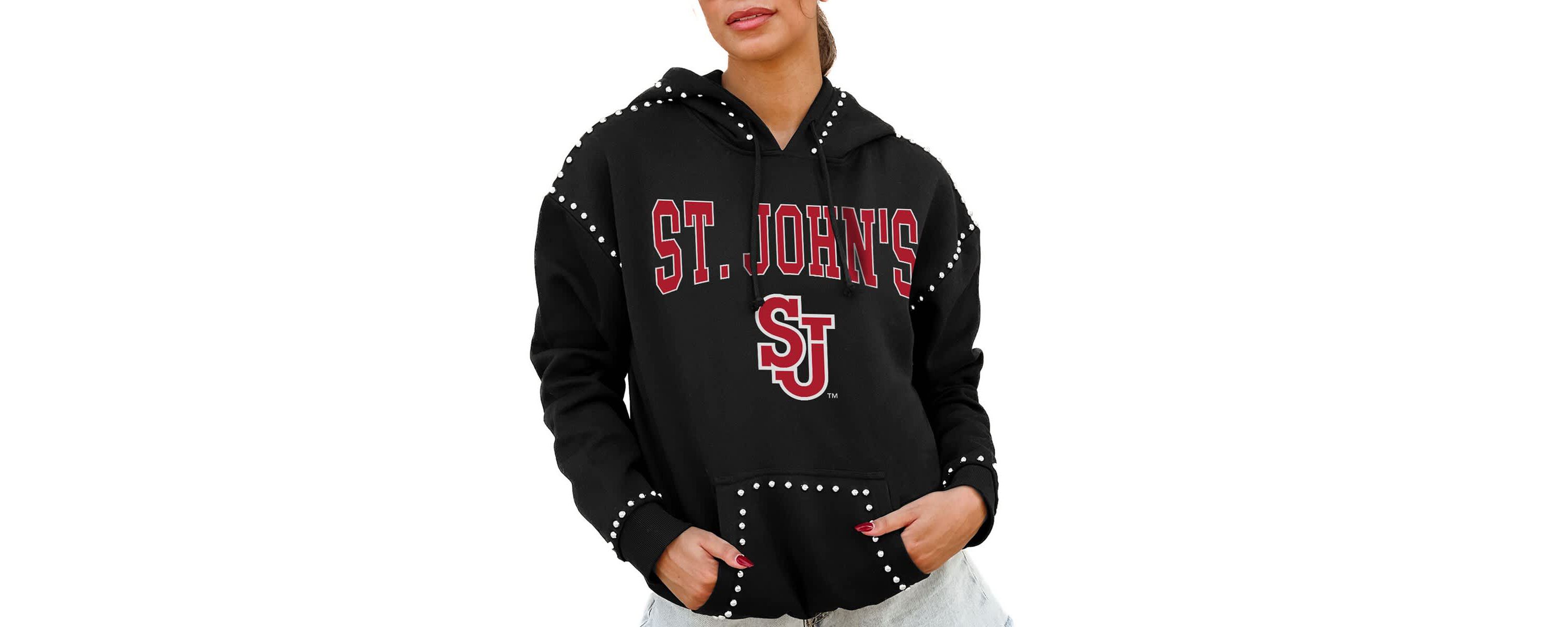 St. Johns Red Storm NCAA St. Johns Storm Studded Pullover Hoodie