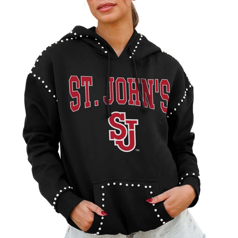 St. Johns Red Storm NCAA St. Johns Storm Studded Pullover Hoodie