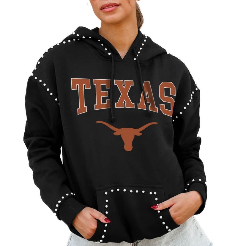 NCAA Texas Longhorns Studded Pullover Hoodie