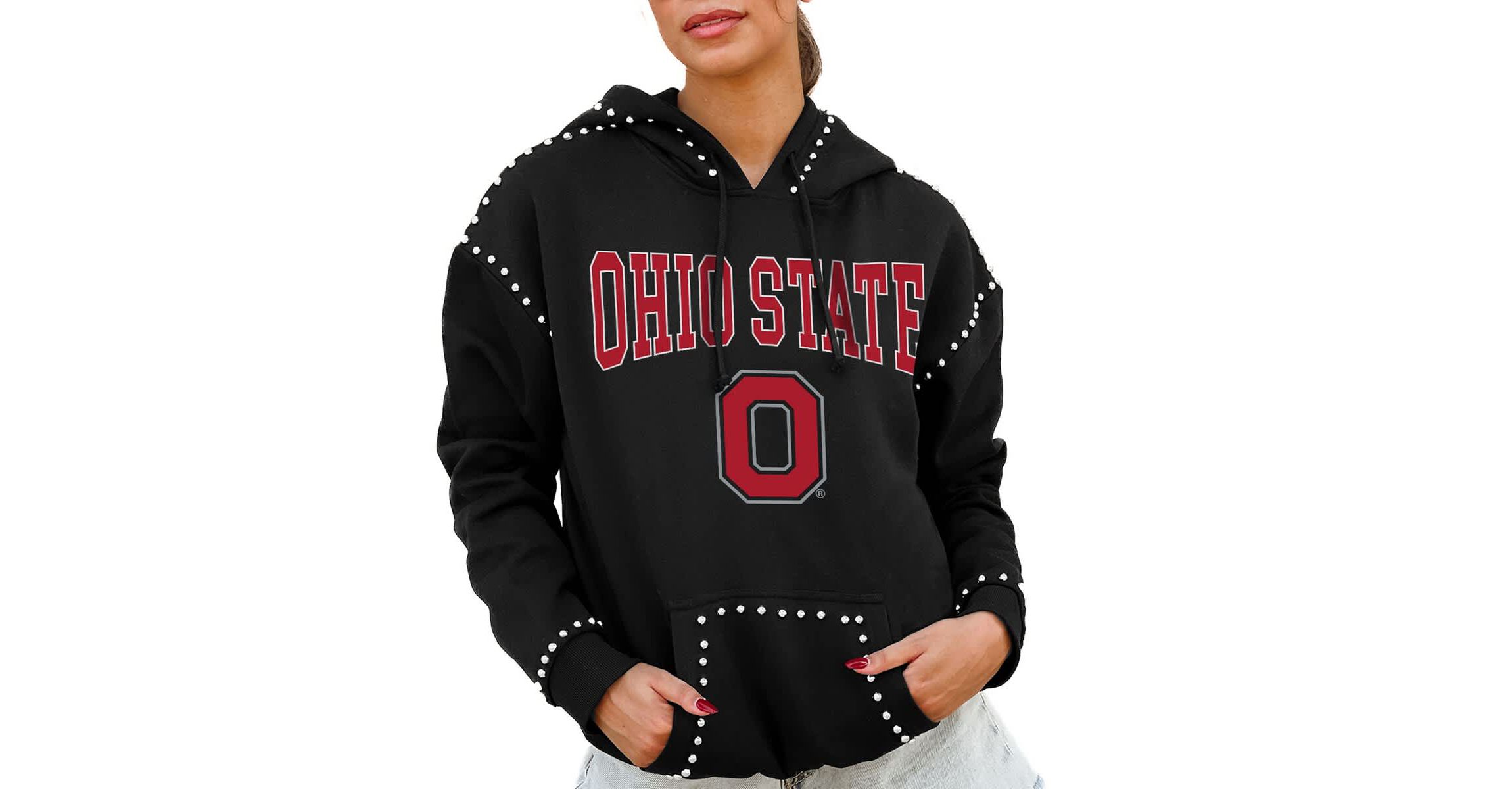 NCAA Ohio State Buckeyes Studded Pullover Hoodie