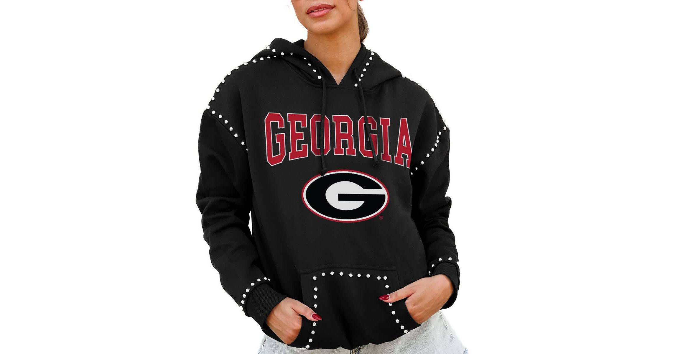 NCAA Georgia Bulldogs Studded Pullover Hoodie