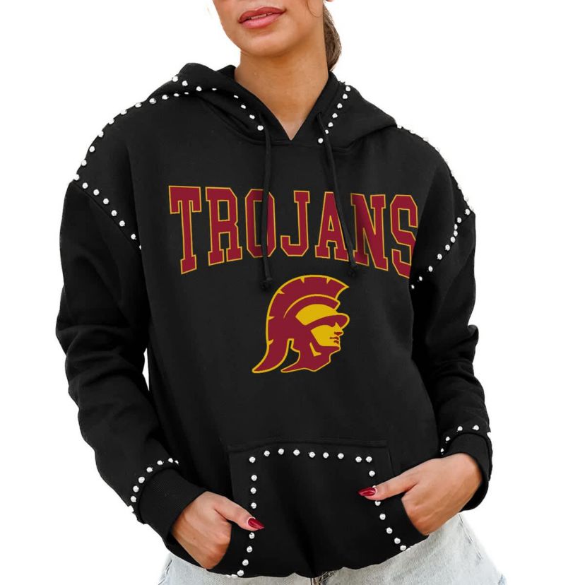 NCAA USC Trojans Studded Pullover Hoodie