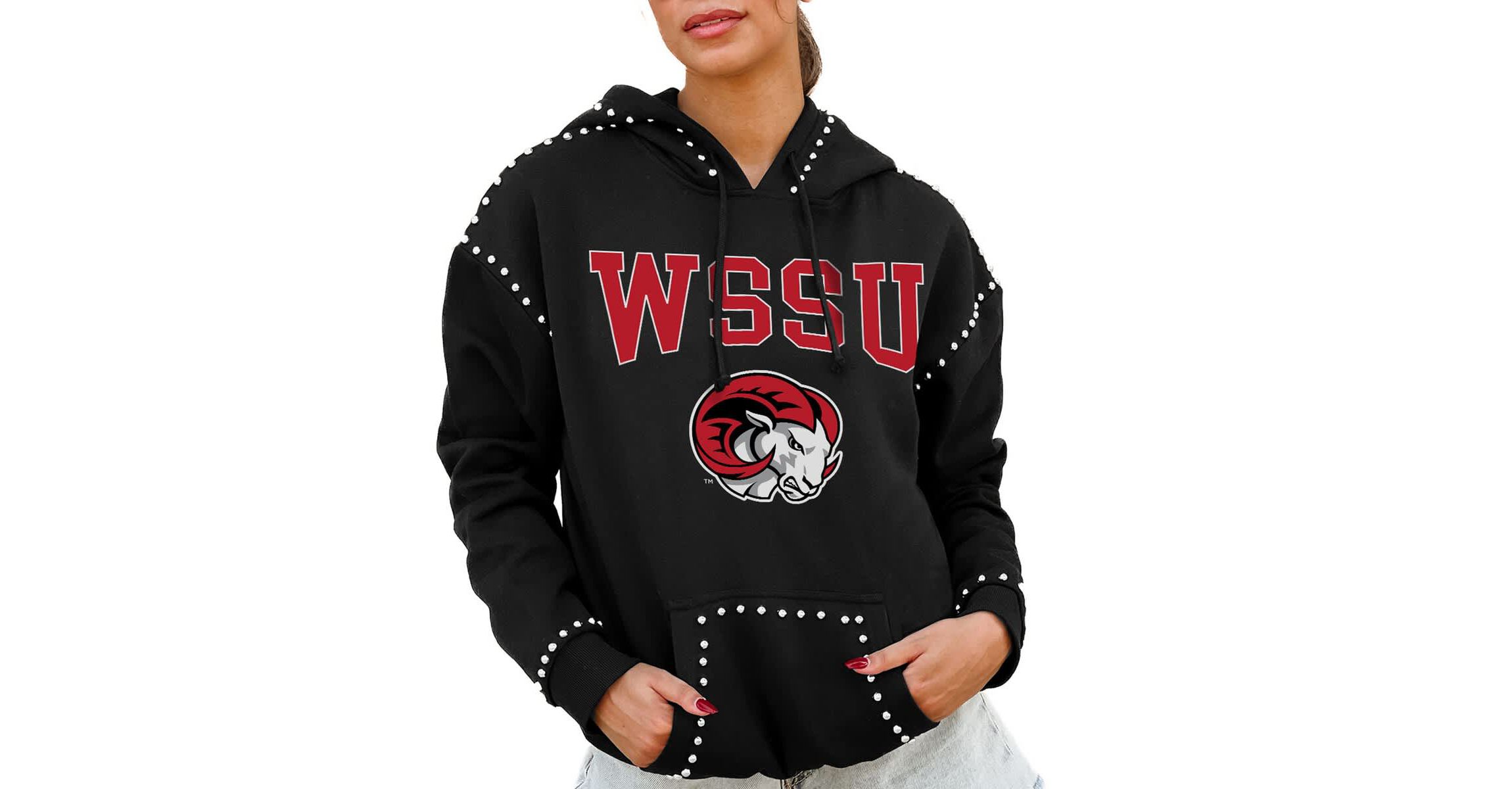 NCAA Winston-Salem State Rams Studded Pullover Hoodie